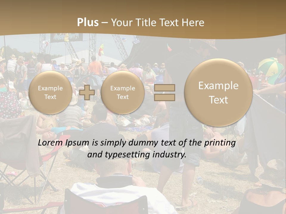 Grass Summer Fashion Fun PowerPoint Template