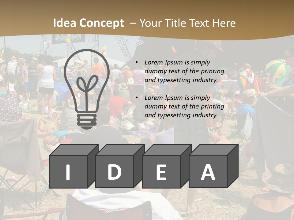 Grass Summer Fashion Fun PowerPoint Template