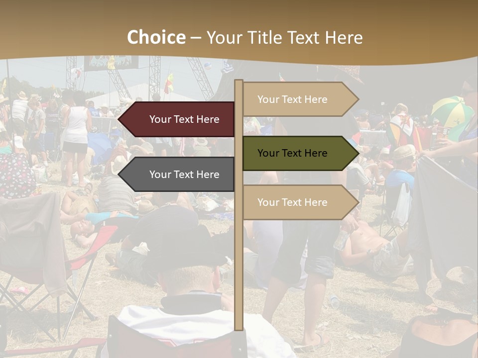 Grass Summer Fashion Fun PowerPoint Template