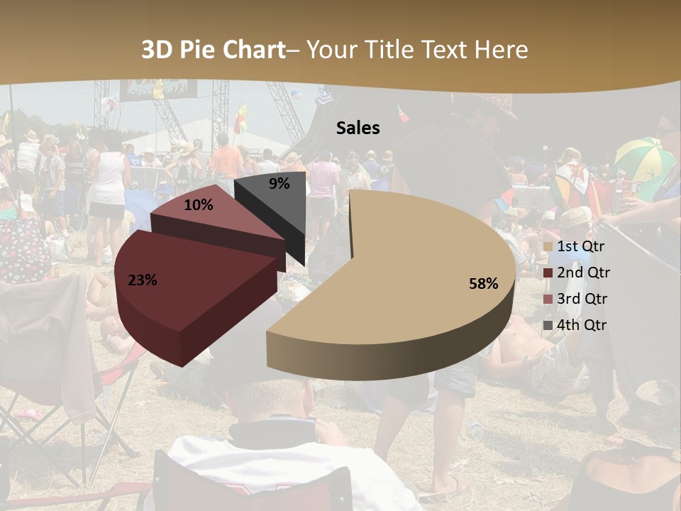 Grass Summer Fashion Fun PowerPoint Template