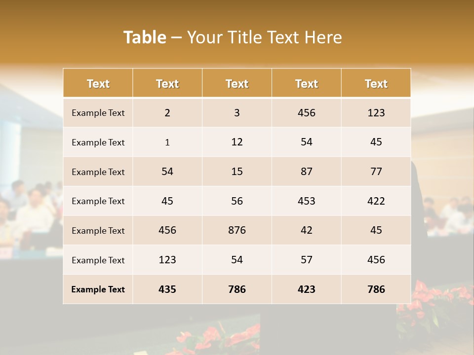 A Man Standing At A Podium In Front Of A Crowd Of People PowerPoint Template
