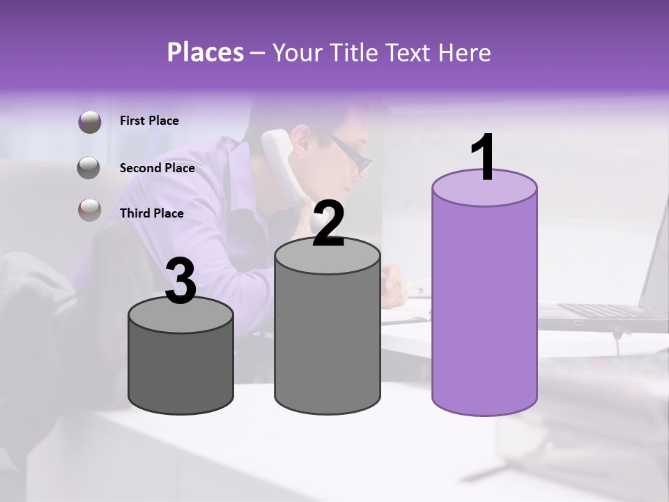 Strength Male Beauty Bicep PowerPoint Template