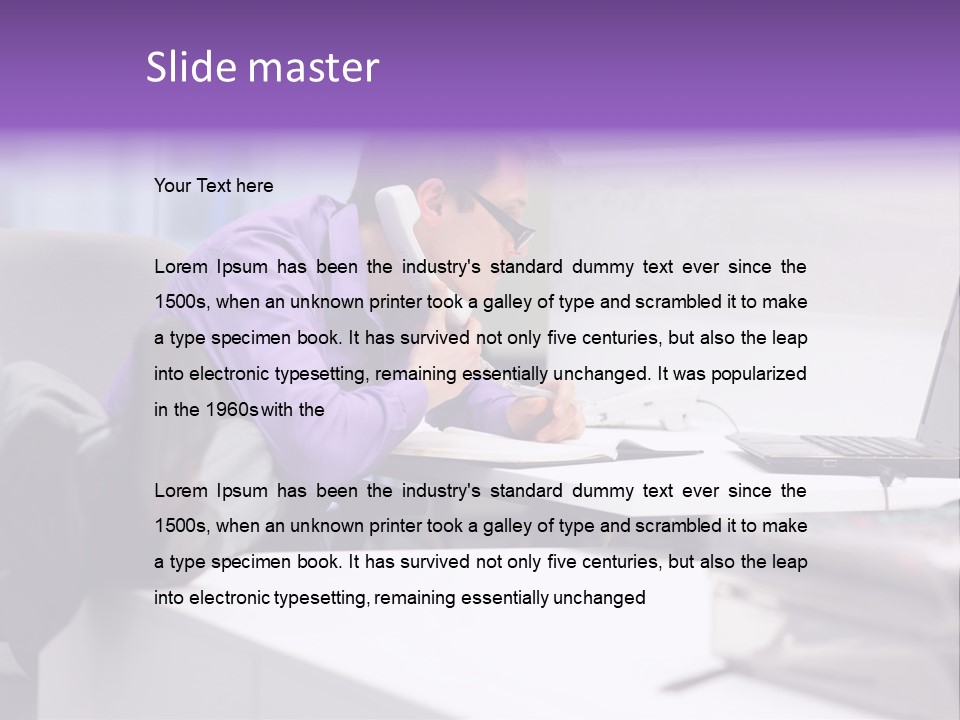 Strength Male Beauty Bicep PowerPoint Template