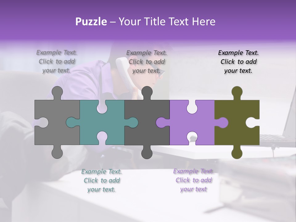 Strength Male Beauty Bicep PowerPoint Template