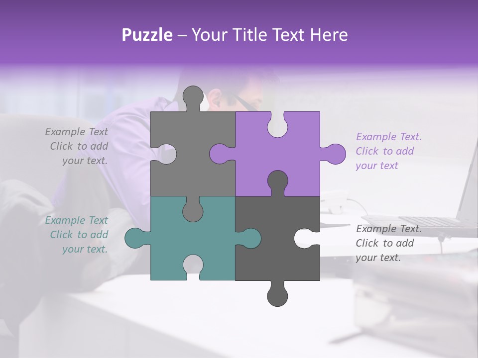 Strength Male Beauty Bicep PowerPoint Template