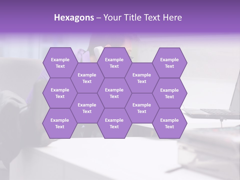 Strength Male Beauty Bicep PowerPoint Template