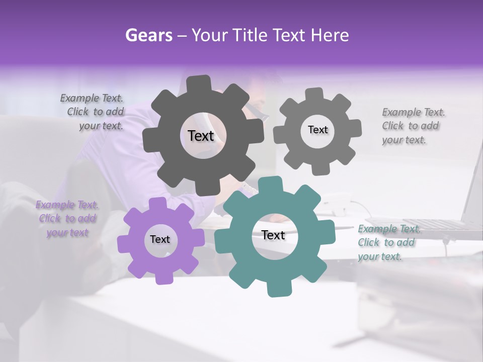 Strength Male Beauty Bicep PowerPoint Template