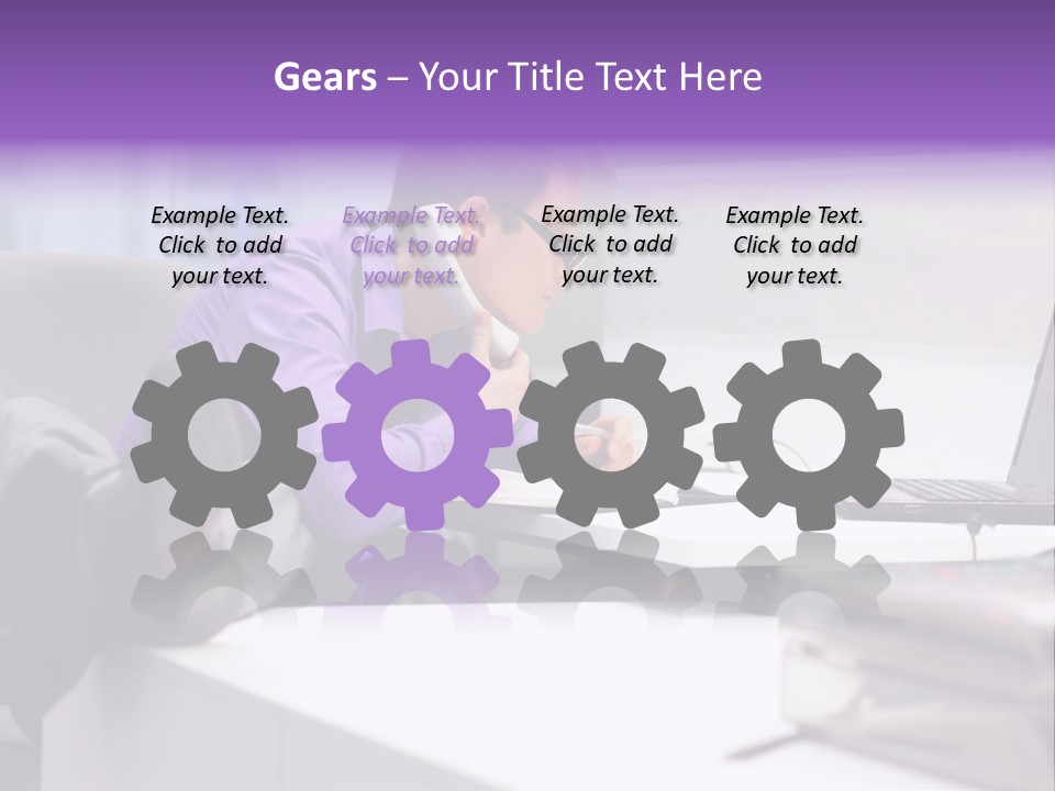 Strength Male Beauty Bicep PowerPoint Template