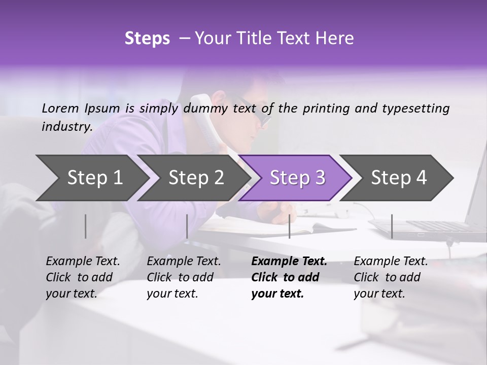 Strength Male Beauty Bicep PowerPoint Template