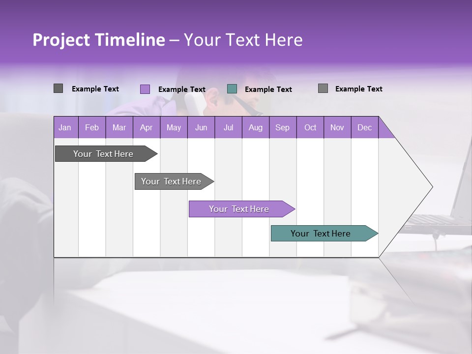 Strength Male Beauty Bicep PowerPoint Template