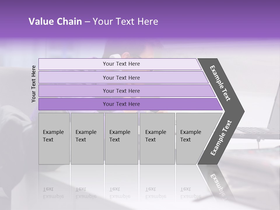 Strength Male Beauty Bicep PowerPoint Template
