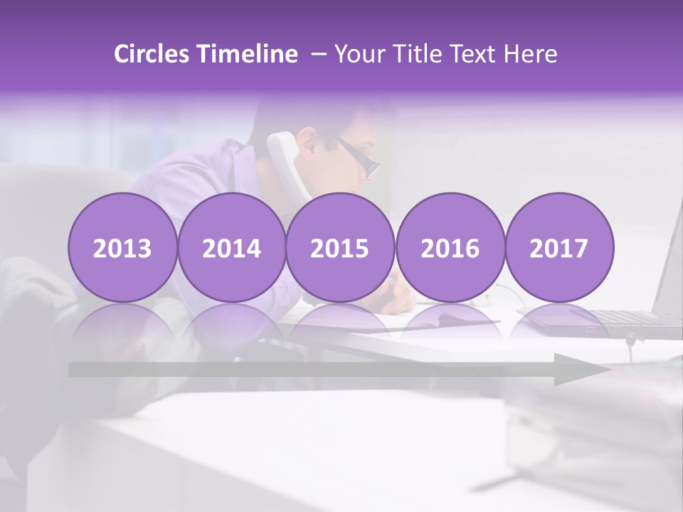 Strength Male Beauty Bicep PowerPoint Template