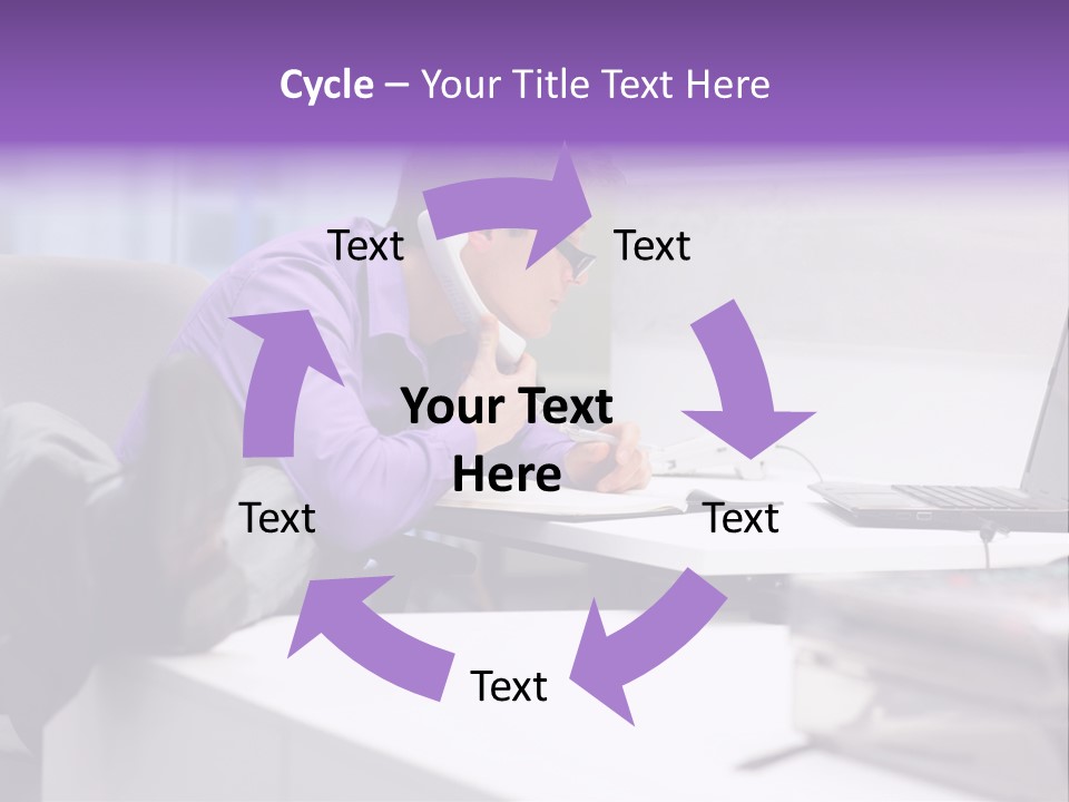 Strength Male Beauty Bicep PowerPoint Template