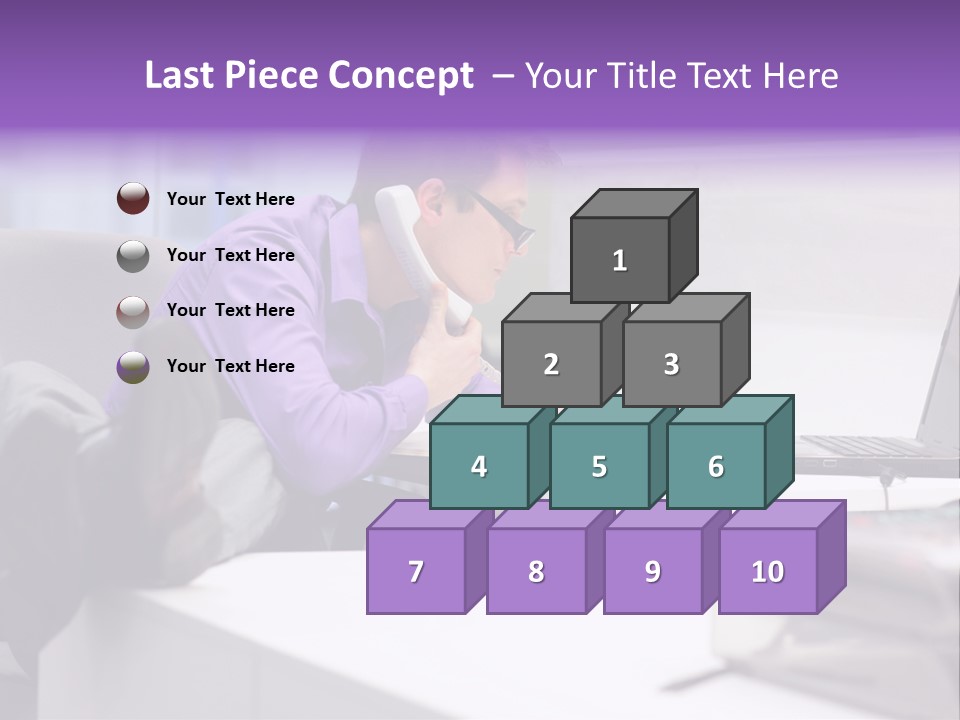 Strength Male Beauty Bicep PowerPoint Template