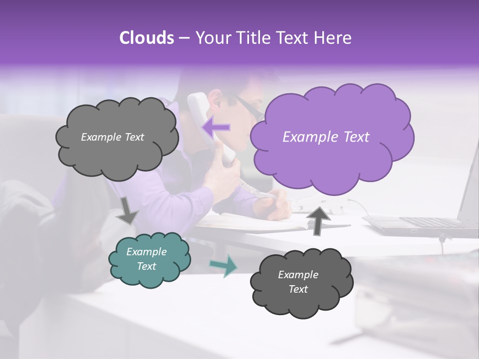 Strength Male Beauty Bicep PowerPoint Template