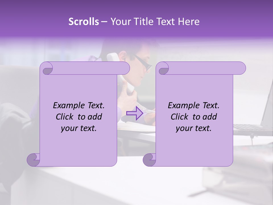 Strength Male Beauty Bicep PowerPoint Template