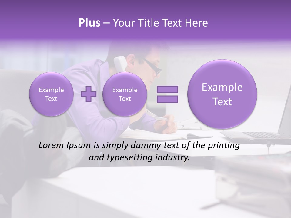 Strength Male Beauty Bicep PowerPoint Template