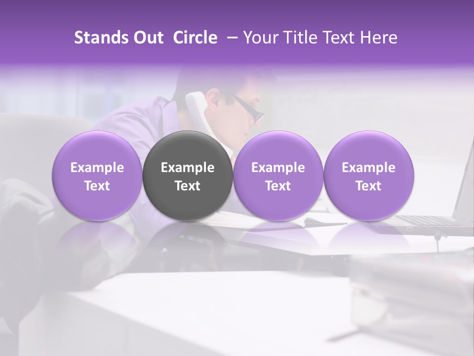 Strength Male Beauty Bicep PowerPoint Template