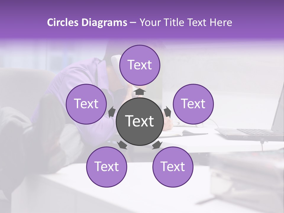 Strength Male Beauty Bicep PowerPoint Template