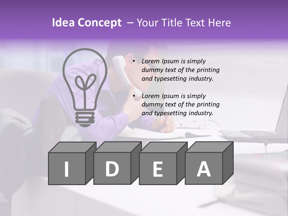 Strength Male Beauty Bicep PowerPoint Template