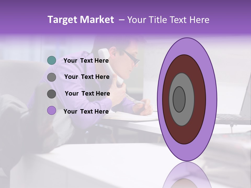 Strength Male Beauty Bicep PowerPoint Template