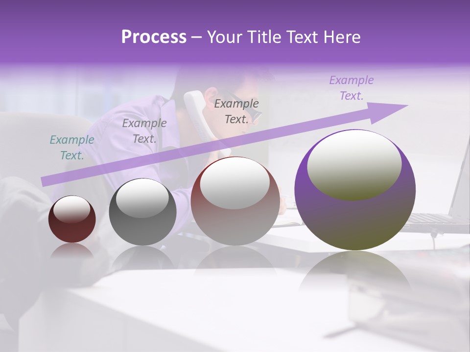 Strength Male Beauty Bicep PowerPoint Template