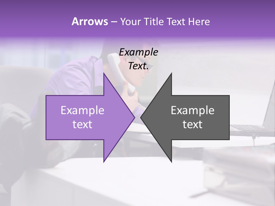Strength Male Beauty Bicep PowerPoint Template