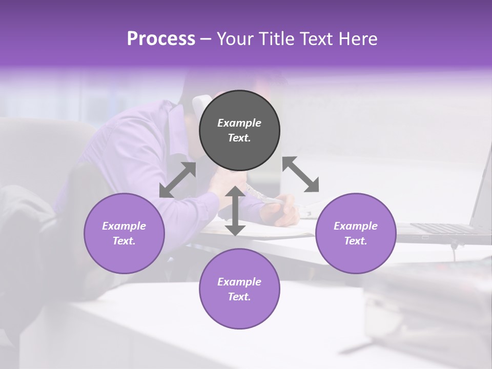 Strength Male Beauty Bicep PowerPoint Template