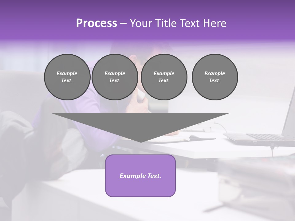 Strength Male Beauty Bicep PowerPoint Template