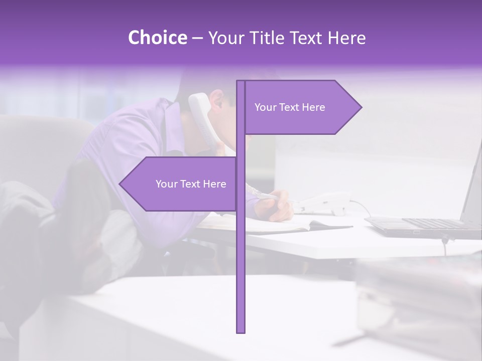 Strength Male Beauty Bicep PowerPoint Template