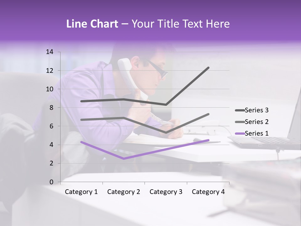 Strength Male Beauty Bicep PowerPoint Template