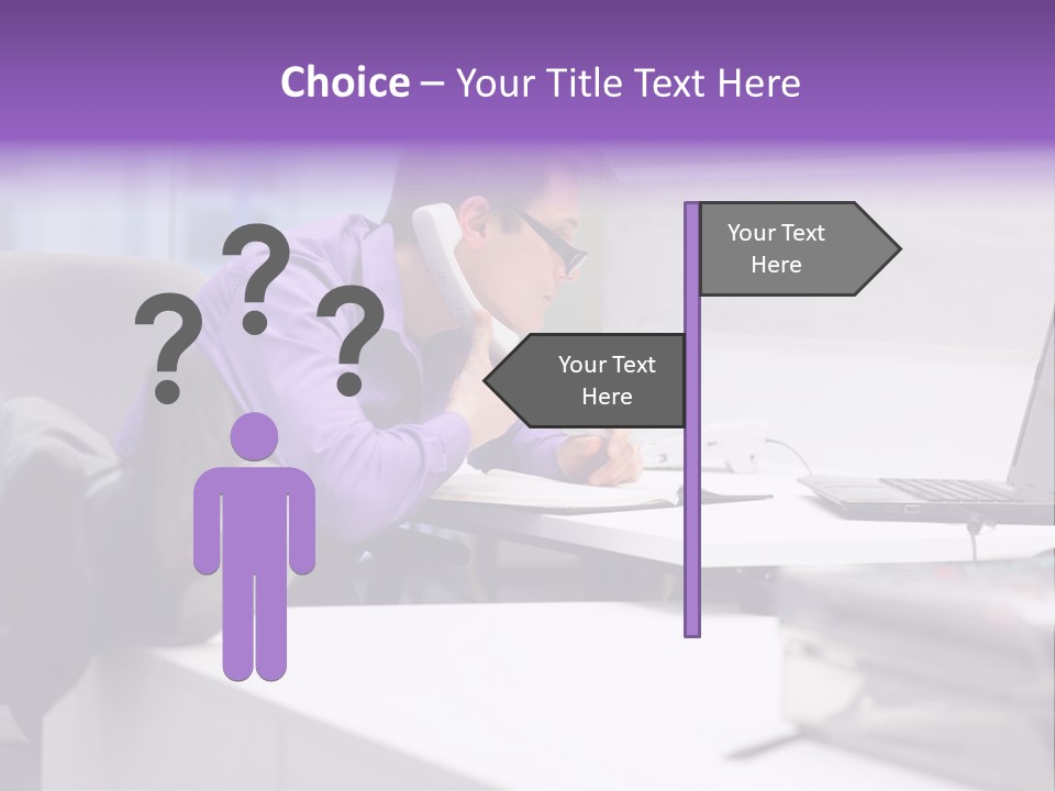 Strength Male Beauty Bicep PowerPoint Template