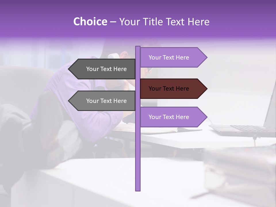 Strength Male Beauty Bicep PowerPoint Template