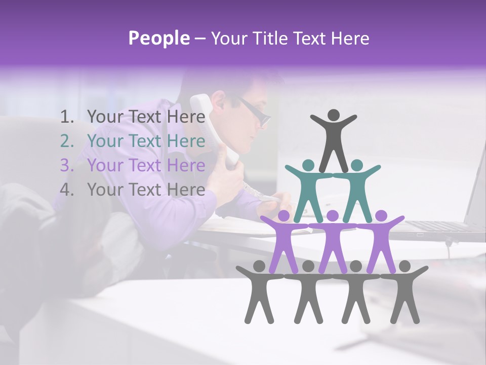 Strength Male Beauty Bicep PowerPoint Template