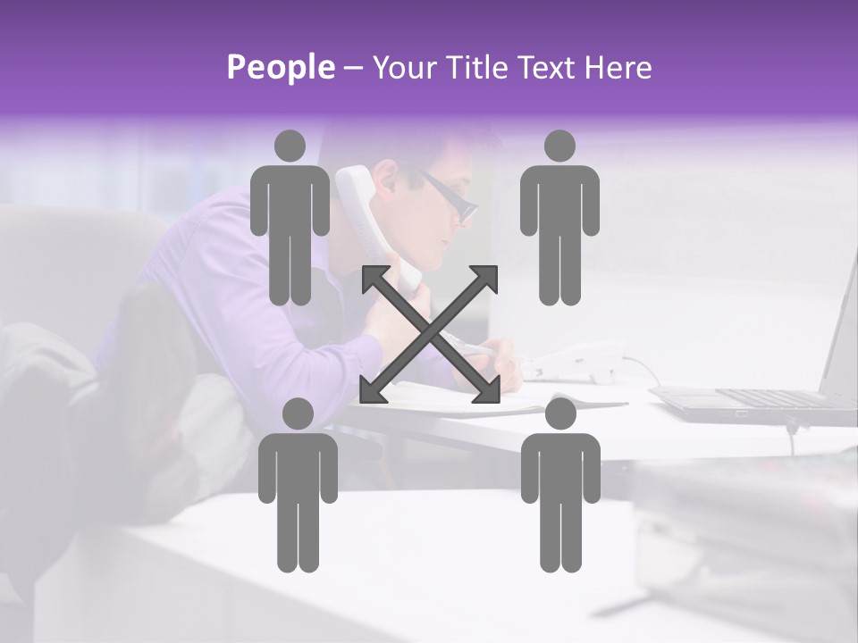 Strength Male Beauty Bicep PowerPoint Template