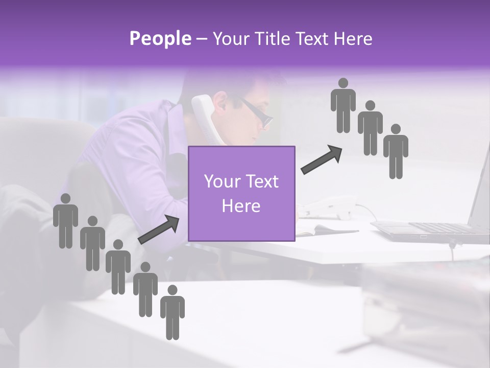 Strength Male Beauty Bicep PowerPoint Template