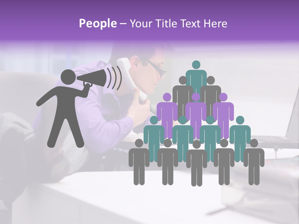 Strength Male Beauty Bicep PowerPoint Template