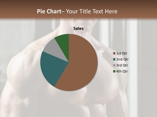 Strength Male Beauty Bicep PowerPoint Template