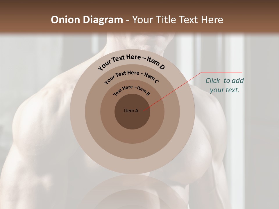 Strength Male Beauty Bicep PowerPoint Template