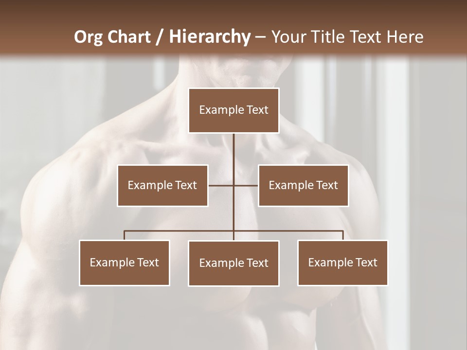 Strength Male Beauty Bicep PowerPoint Template