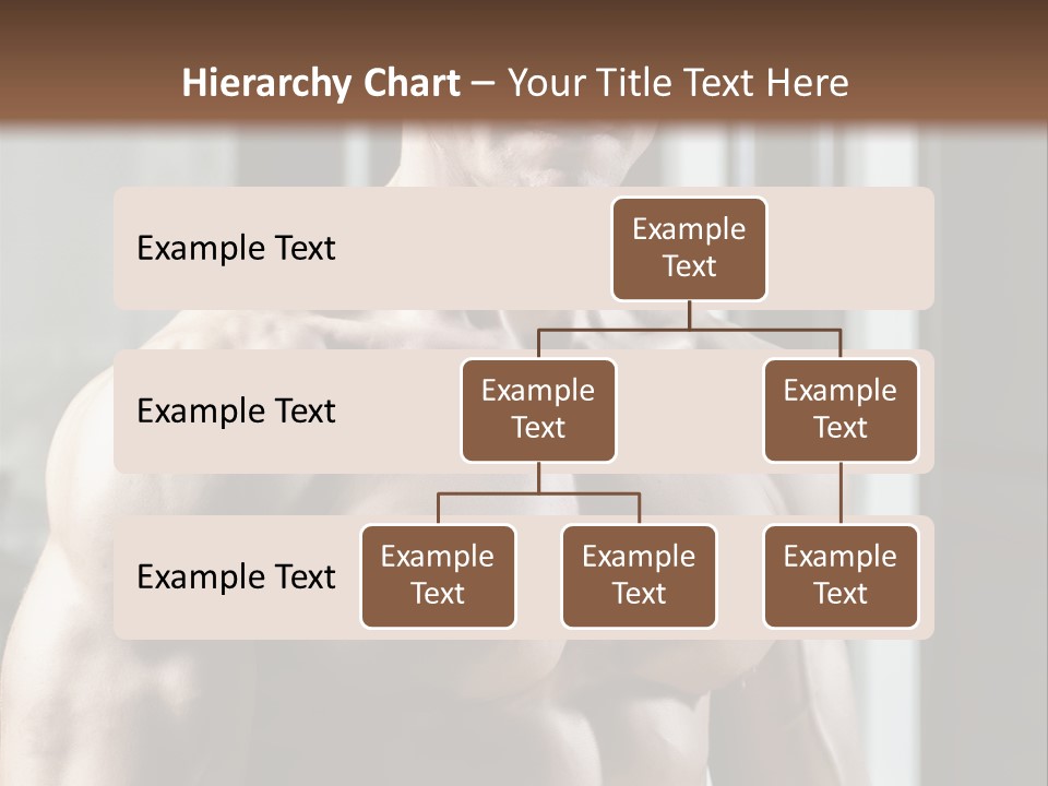 Strength Male Beauty Bicep PowerPoint Template