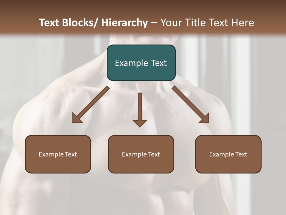 Strength Male Beauty Bicep PowerPoint Template
