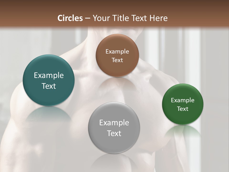 Strength Male Beauty Bicep PowerPoint Template