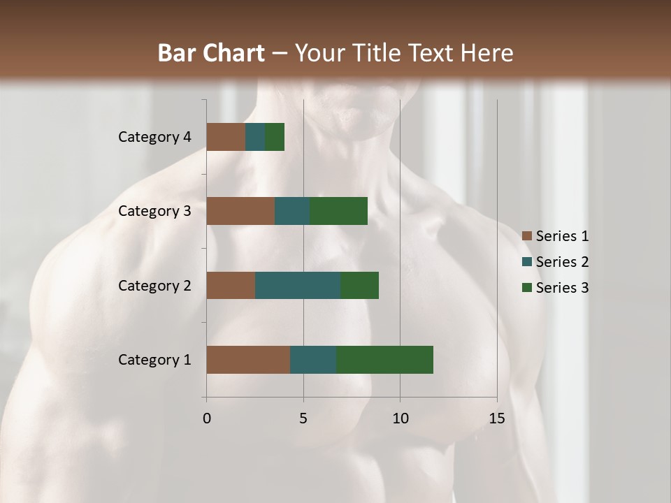 Strength Male Beauty Bicep PowerPoint Template