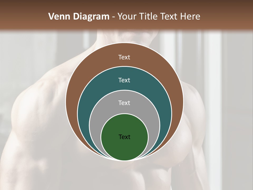 Strength Male Beauty Bicep PowerPoint Template