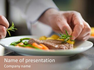 Kitchen Preparation Cooked PowerPoint Template