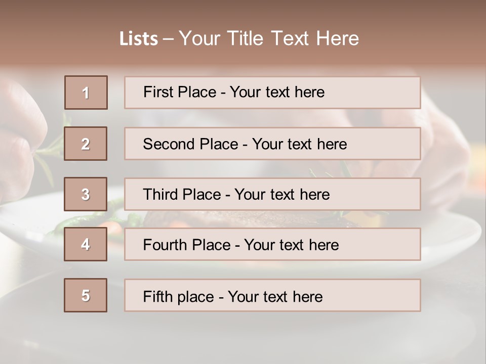 Kitchen Preparation Cooked PowerPoint Template