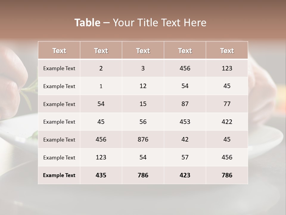 Kitchen Preparation Cooked PowerPoint Template