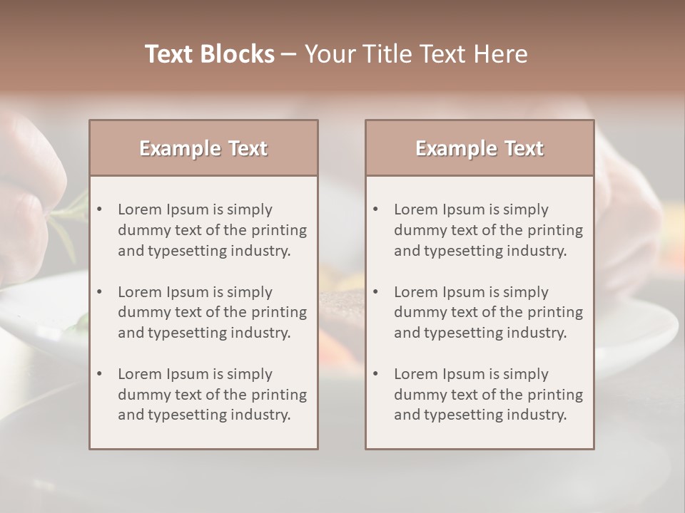Kitchen Preparation Cooked PowerPoint Template