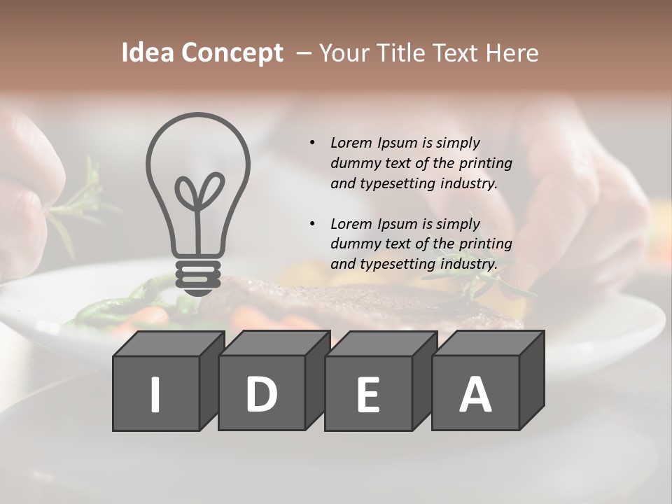 Kitchen Preparation Cooked PowerPoint Template